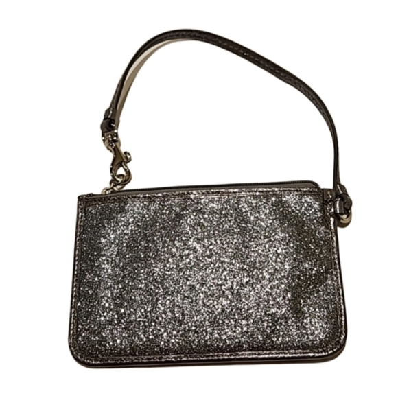 Coach women's metallic glitter shimmer coin wristlet - Picture 5 of 6